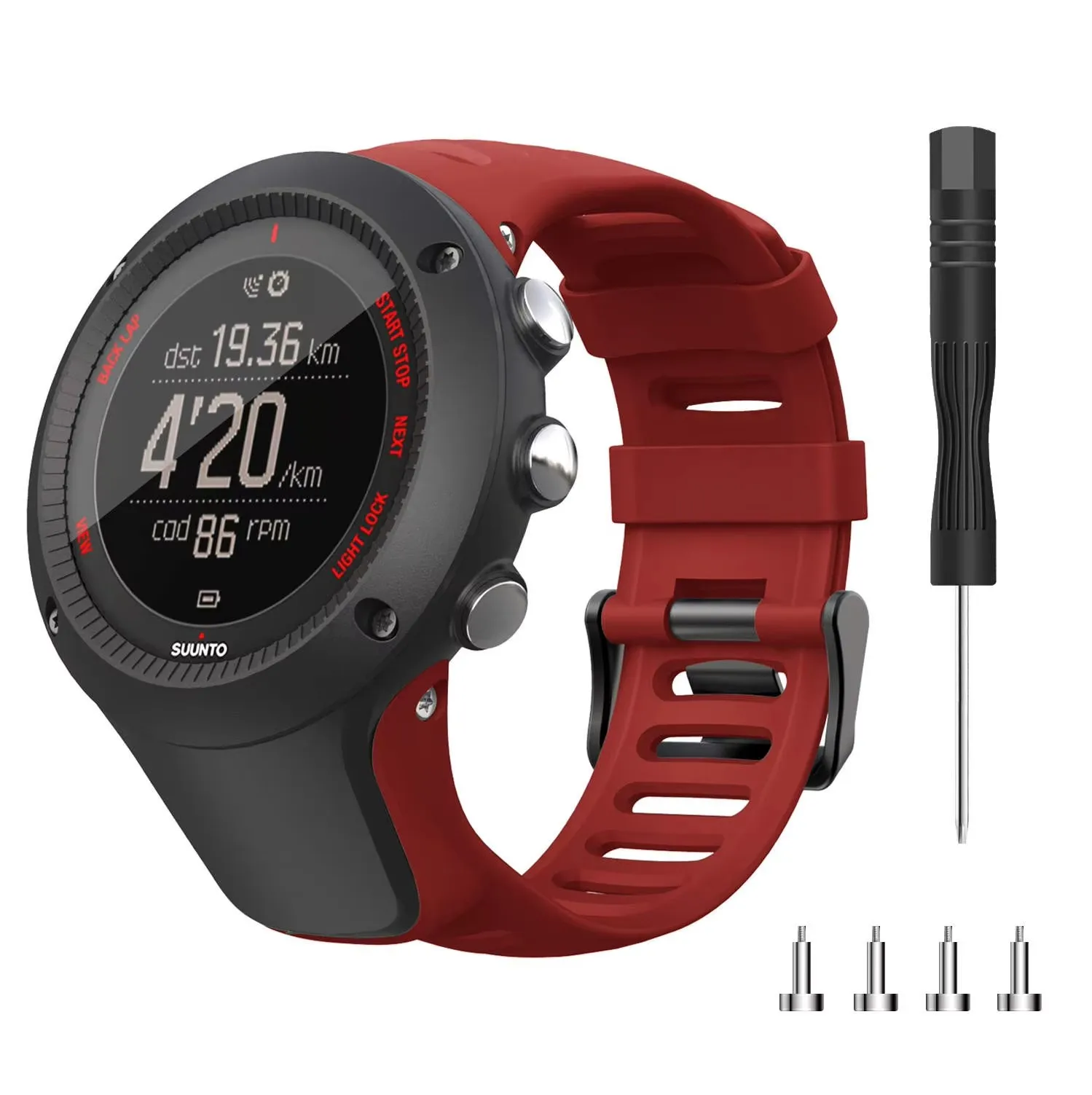 

Outdoor Silicone watch strap For SUUNTO Ambit1 Ambit 2 2R 2S Ambit3 3p/3s/3 Sports watch strap Replacement Bracelet Accessories