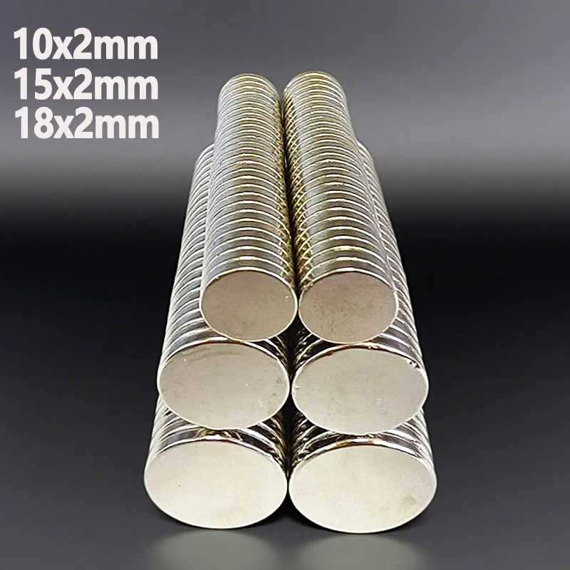 

10-200pcs Round Magnet 10x2 15x2 18x2mm Fridge Garage Whiteboard Refrigerator Kitchen Office 10*2 15*2 18*2mm Accessory