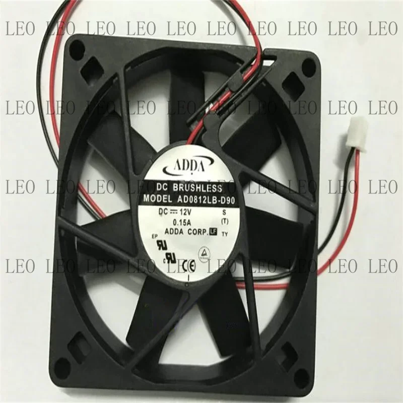 MY For  ADDA  AD0812LB-D90 DC12V 0.15A 8015 two-wire double-ball cooling fan