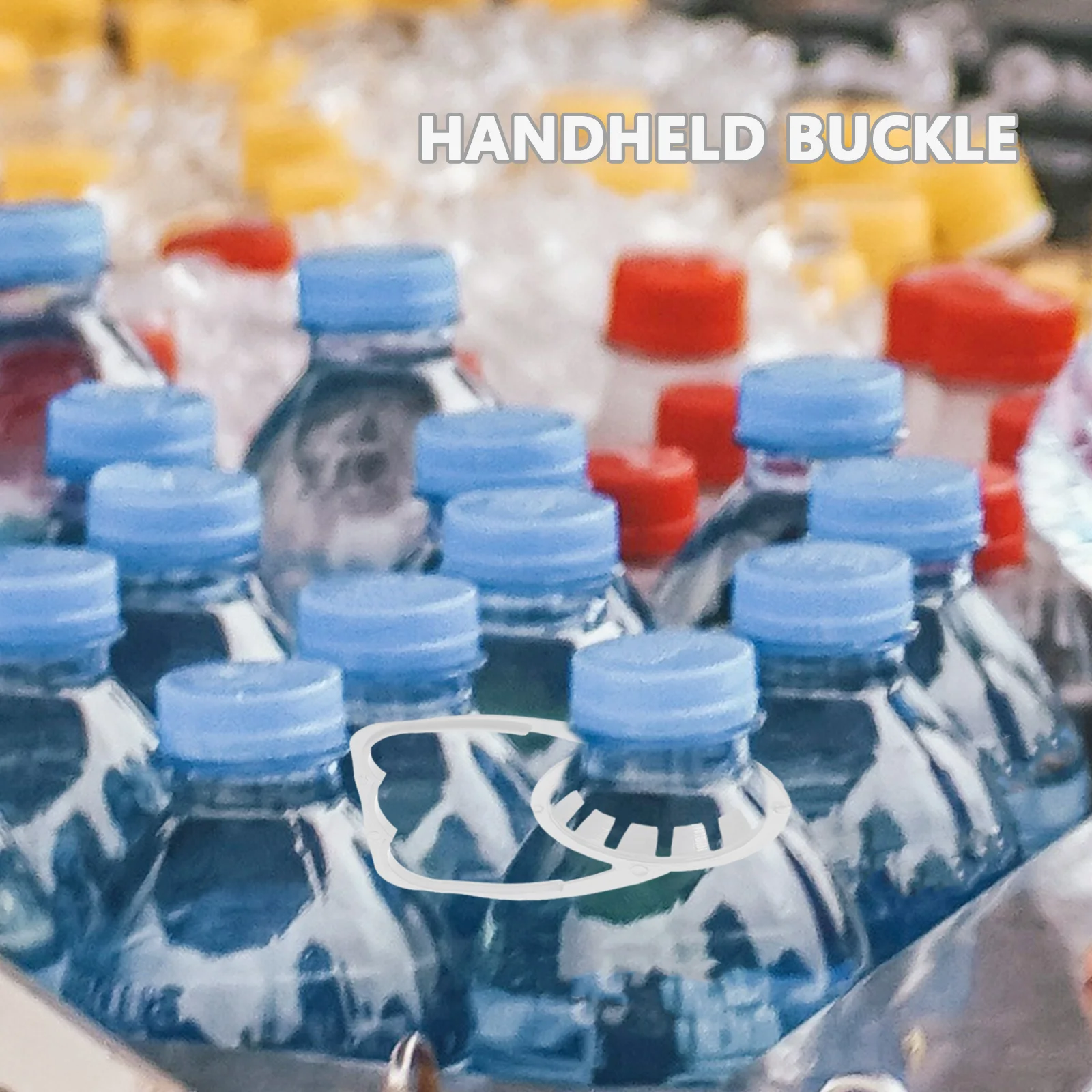 

100Pcs Beverage Bottle Handles Reusable Ergonomic Grip for Easy Carrying 1-2L Plastic Bottled Drinks Holder Outdoor Picnic