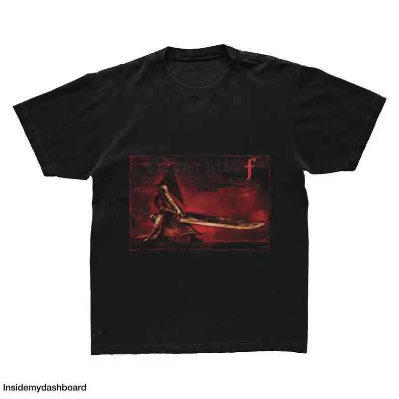 Silent Hill Pyramid Head Blade T-Shirt, Cult Classic Horror Game Merch, Horror Graphic Tee, Silent Hill T-Shirt