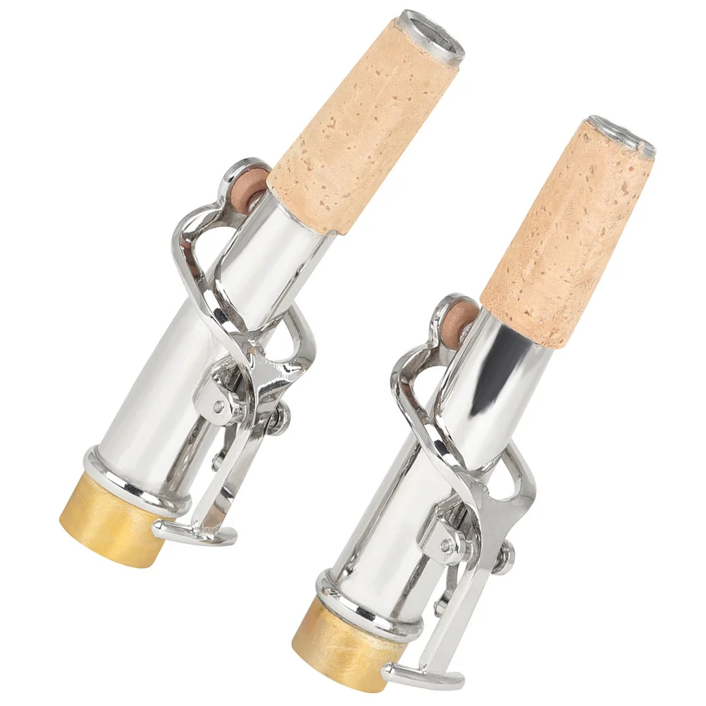 

2pcs Replacement Soprano Saxophone Accessories Metal Saxophone Ligature Durable Smooth Sax Parts Kit For Home Performance Music