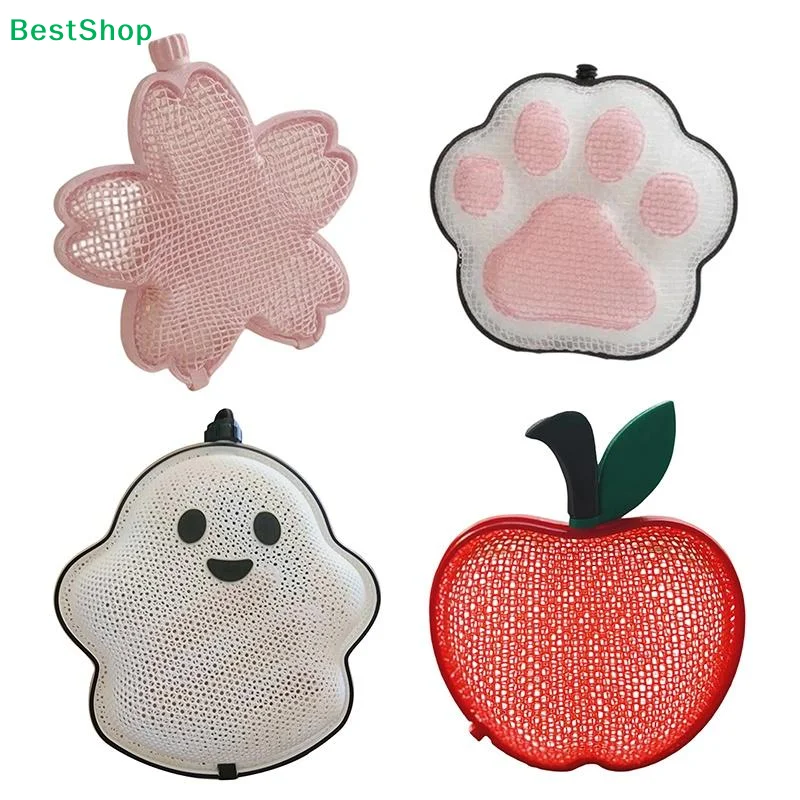 Animal Cute Shaped Mesh Storage Bag With Hanging And Breathable Design Perfect For Storing Small Toys Hair Clips