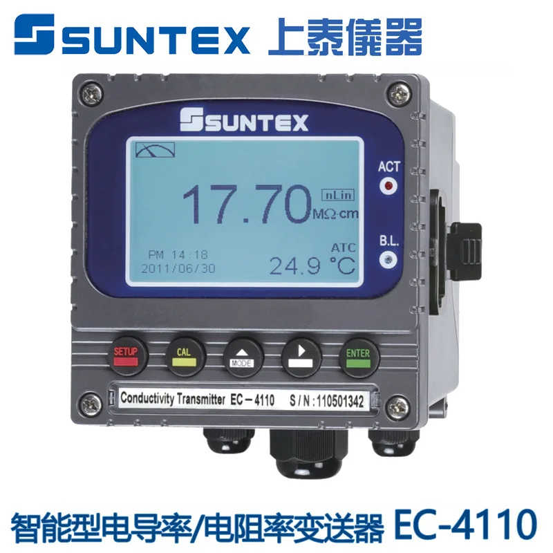 

Taiwan Shangtai SUNTEX online water quality testing instrument EC4310/EC4110 intelligent conductivity meter