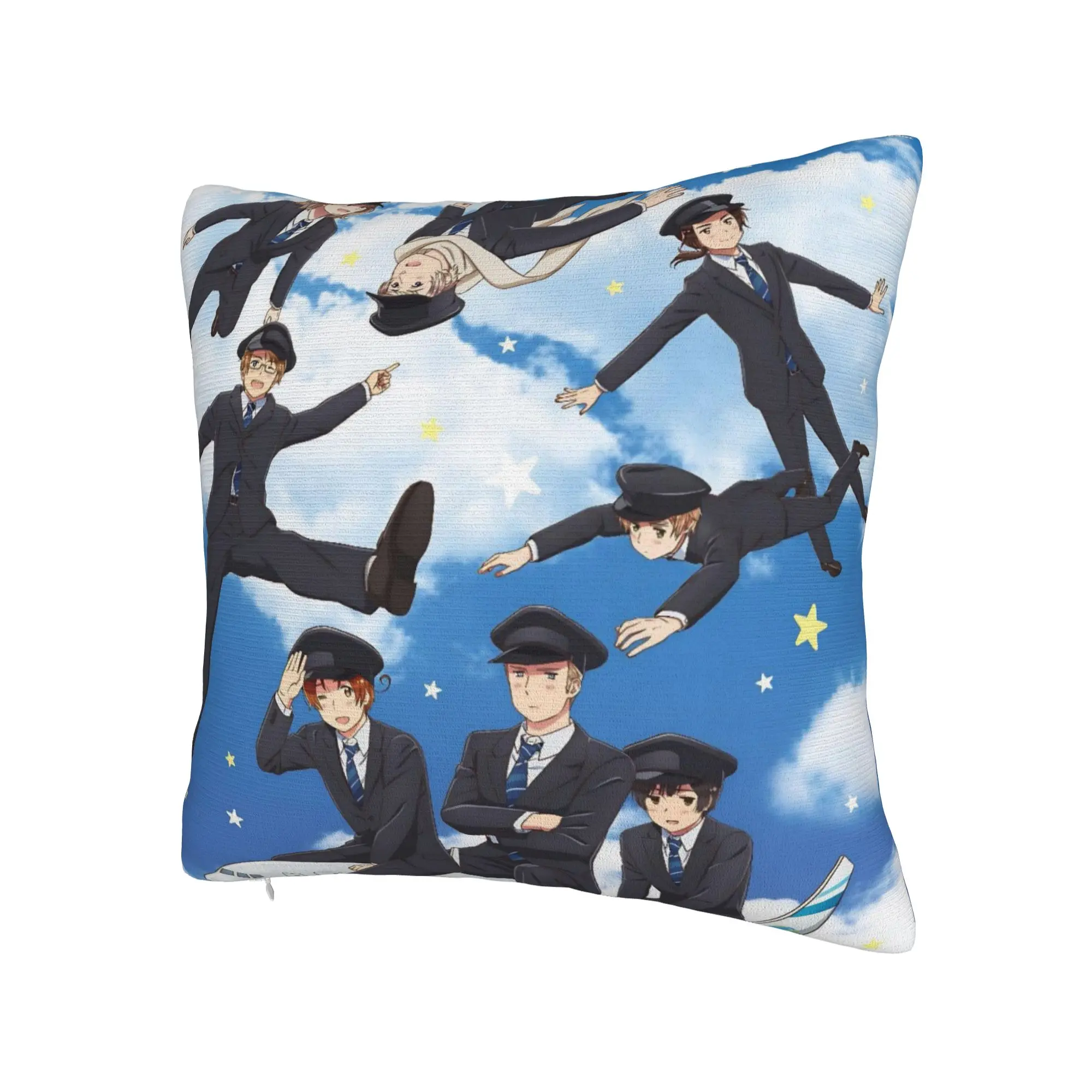 Decorative Pillow Cover Hetalias Axis Powers Stuff Living Room  Throw Pillow Case Cover Zippered Multi Size