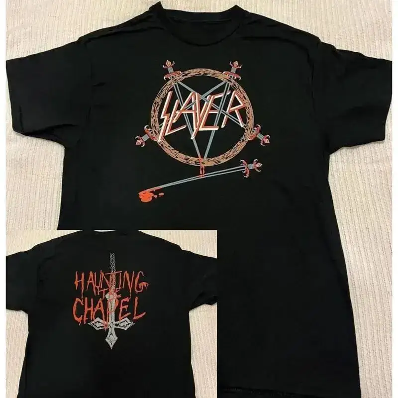 Slayer Haunting The Chapel Two Sides T Shirt All Size