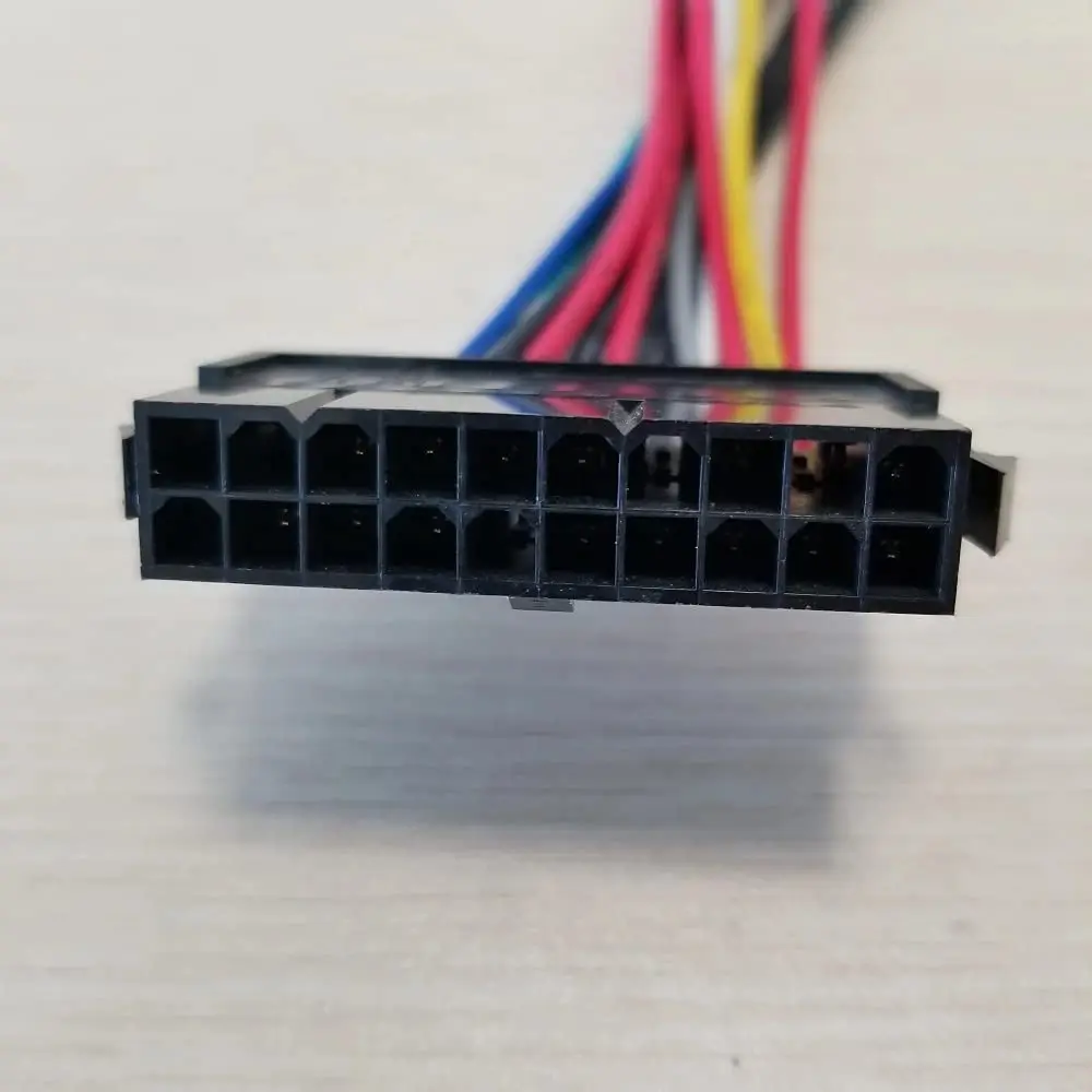 RGEEK 20Pin ATX إلى 2x 6Pin Port AT PSU محول وصلة كابل الطاقة لـ 286 386 486 586 سلك الكمبيوتر القديم