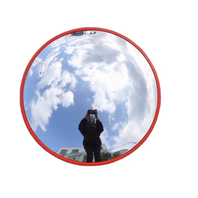 Safe and high visibility indoor wide-angle traffic convex mirror