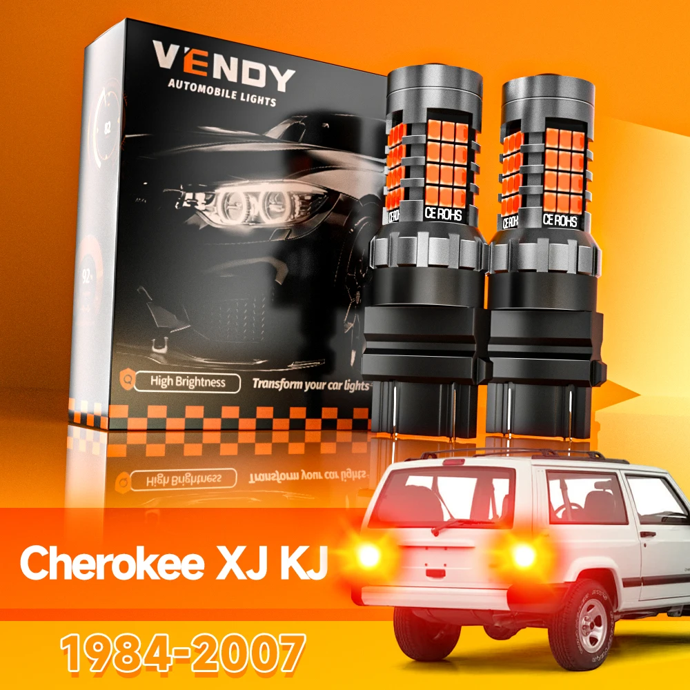 2 قطعة ل جيب شيروكي XJ KJ 1984-2007 LED ضوء الفرامل 1996 1997 1998 1999 2000 2001 2002 2003 2004 2005 2006 Canbus اكسسوارات #1