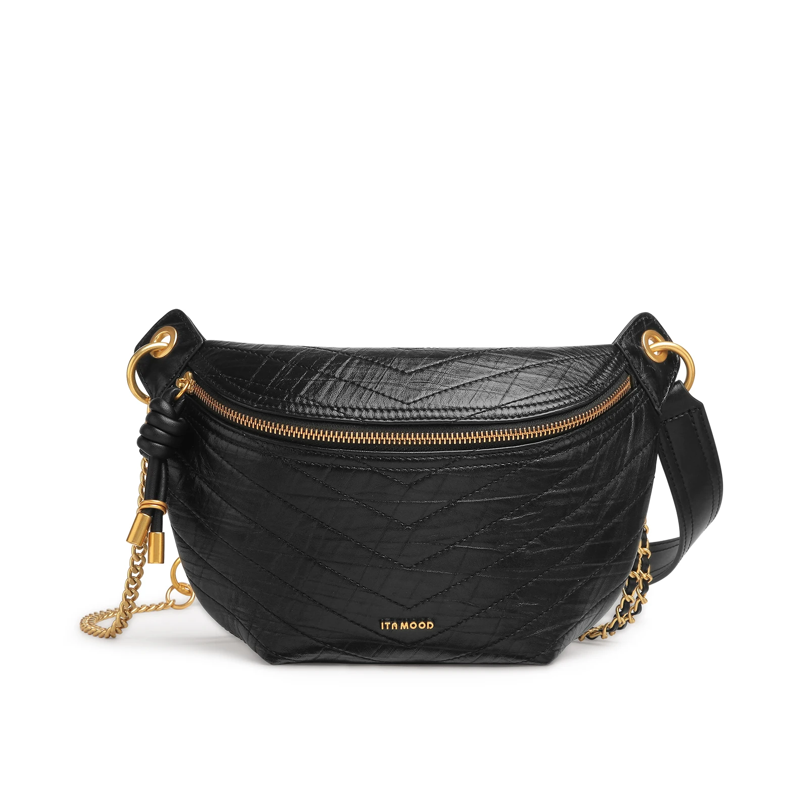 ITAMOOD Vrouwen Borsttas Vintage Lederen Zadeltas voor Vrouwen Originele Designer Merk Mode Een Schouder Crossbody Tas