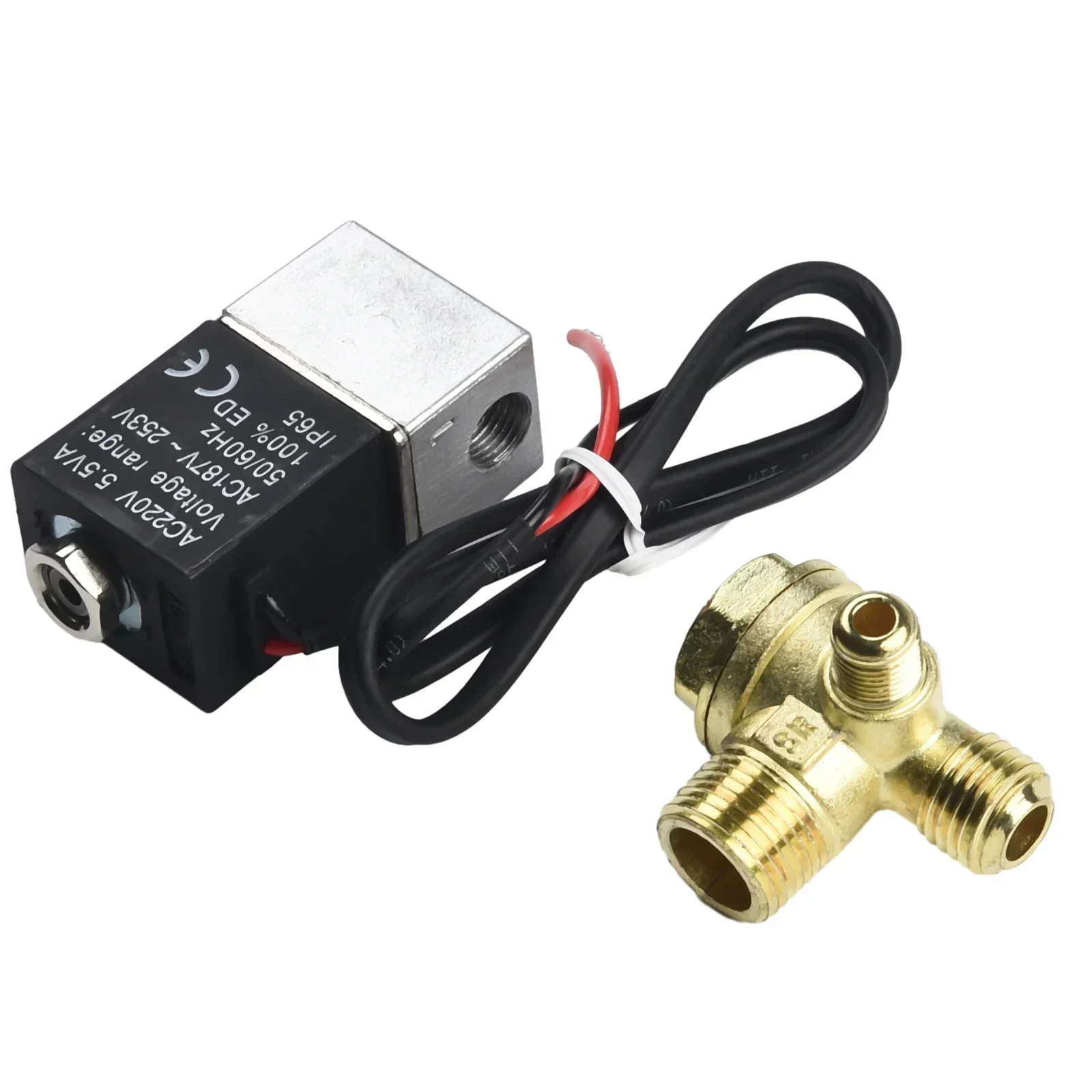 Zinc One-way Valve Solenoid Valve Check Valve Components Cut-off Fits Air Compressor Mute Oil-Replacement