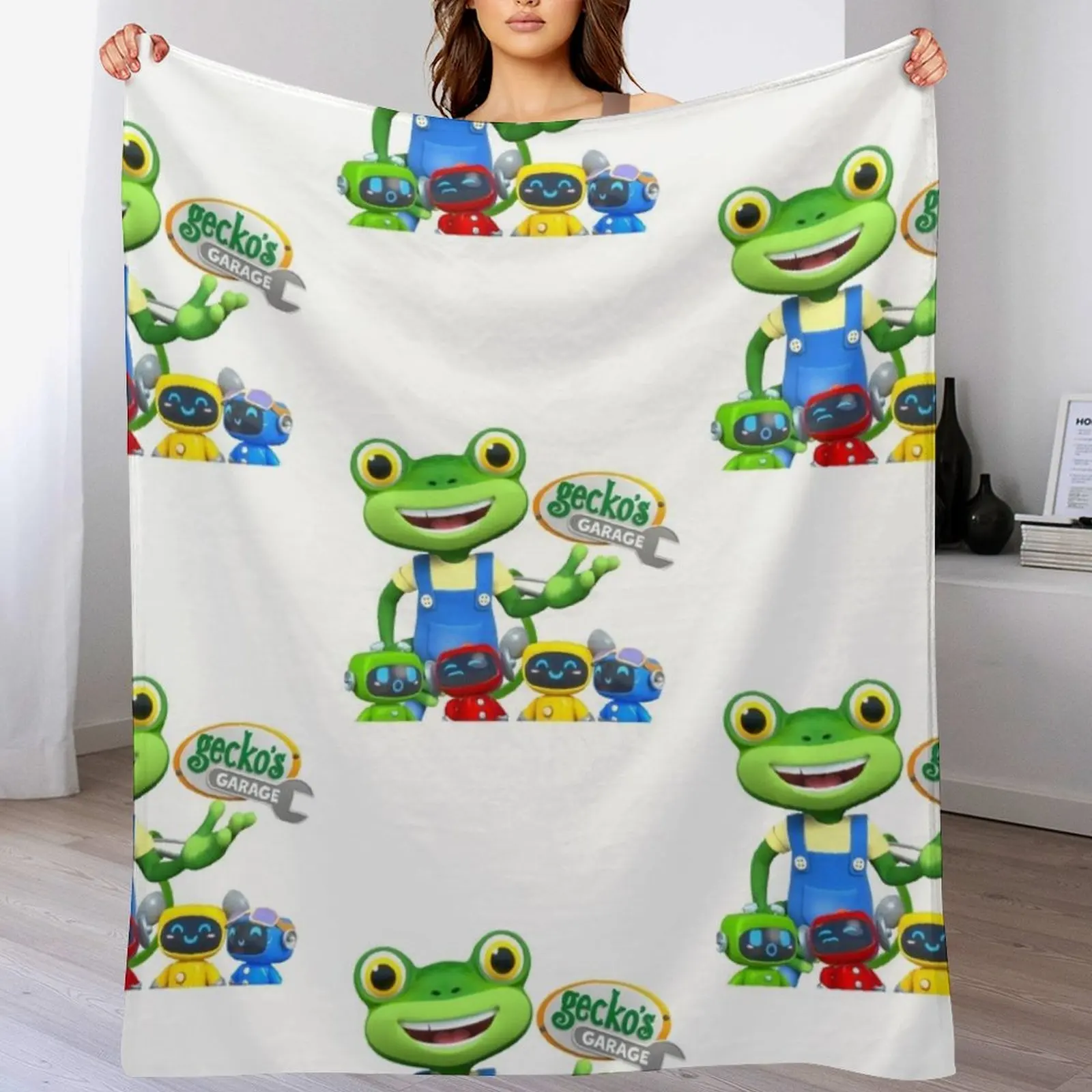 

geckos garage Throw Blanket Blankets For Baby Comforter For Decorative Sofa for babies Blankets