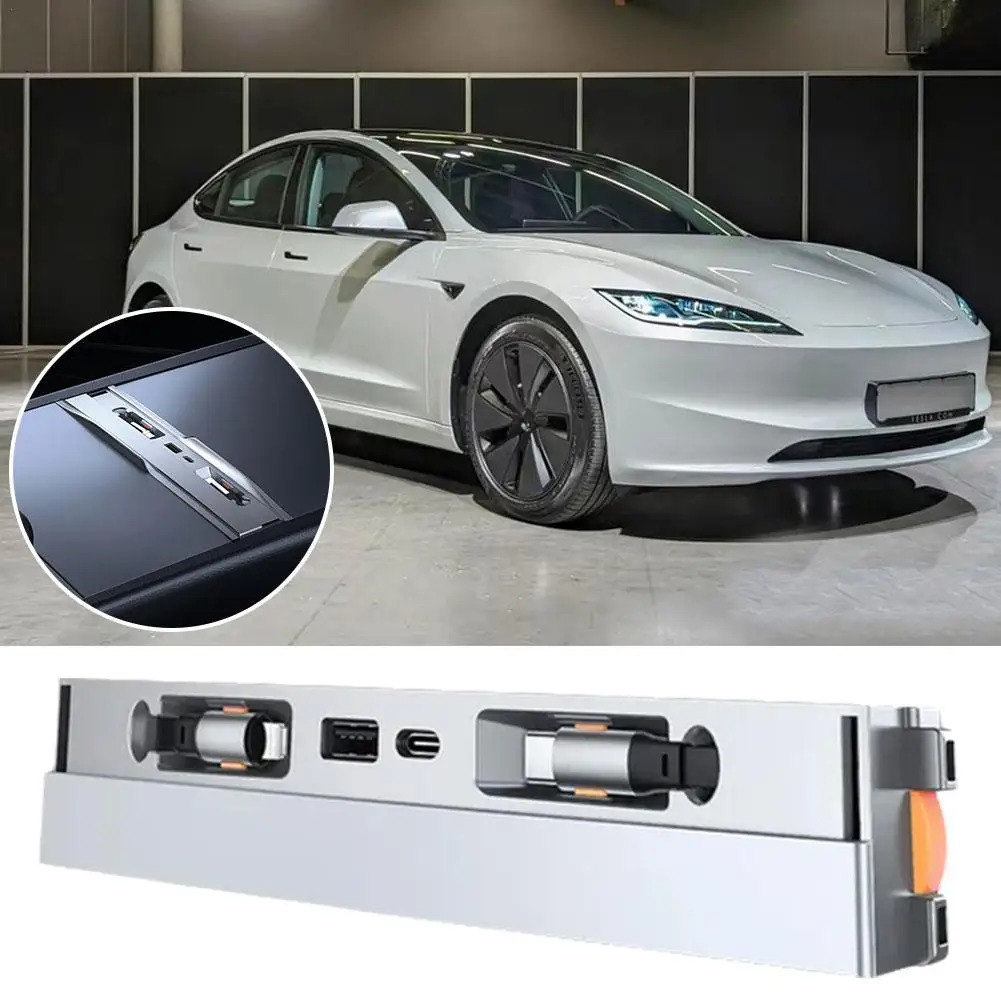 

Multifunction Central Control Dock HUB Extender Suitable For Tesla Y Add Modern Sense Science Technology Easy Install