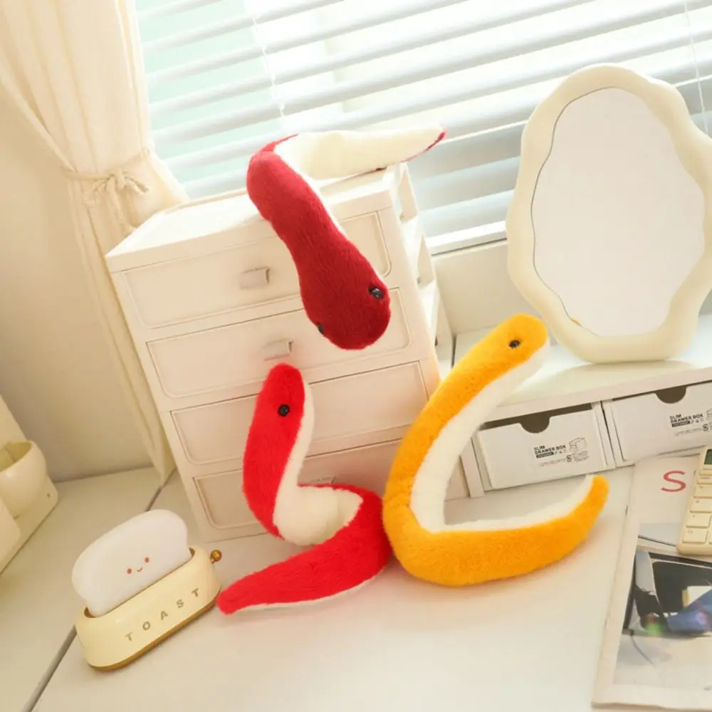 Stuffed Animal Snake Doll Soft Cotton Ornament Stuffed Snake Kawaii Decoration Simulated Snake Children Student