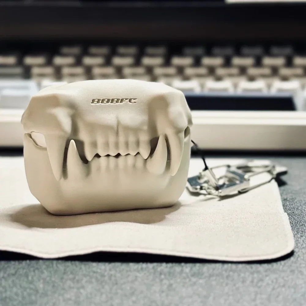 

ECHOME Tiger Teeth для Airpods Pro 2, оригинальный чехол для наушников Airpods 3, защитный чехол, аксессуар для наушников Airpods Pro Y2k