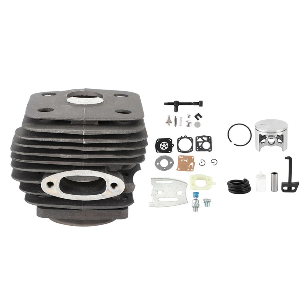 Kit de tronçonneuse 54mm 54mm, Kit de Piston cylindre, tige de starter incluse Compatible avec 288XP 181 pour 503506301 pour l'entretien de la tronçonneuse
