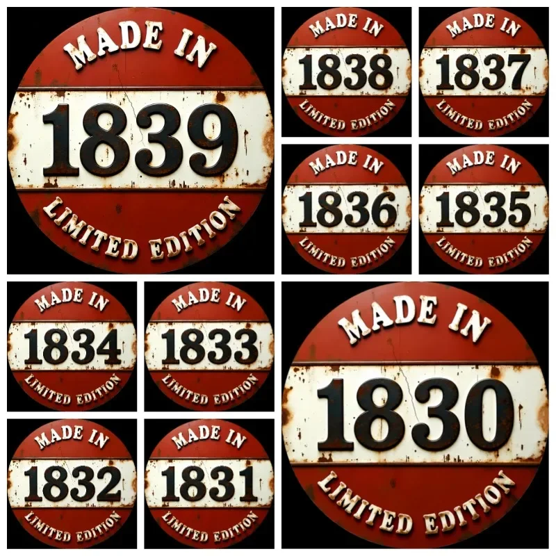 Circular Vintage Telegraph Iron Retro Communication Theme 1830-1859s History Collectible Decor Gift