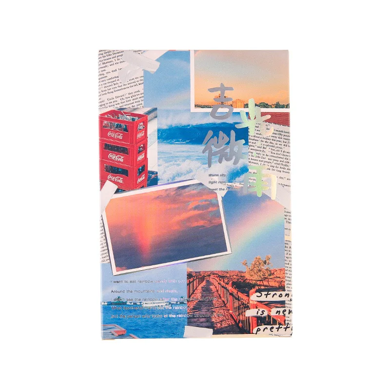 30 Pcs/Set Meet The Rainbow Series Postcard Rainbow Landscape INS Style Greeting Blessing Cards Hand Account Gift Message Card