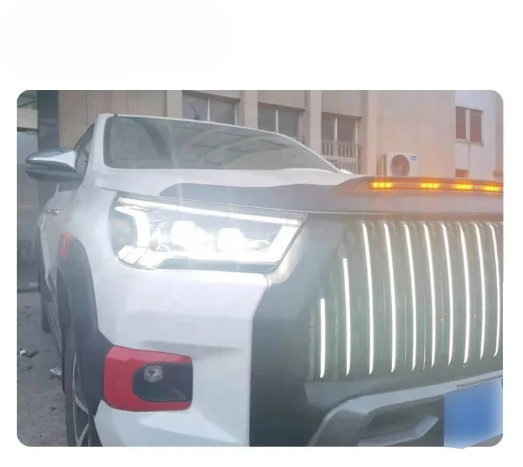 Factory LED Retrofit headlight For Hilux Revo Rocco 2021 Refitting Head Light with dynamic Start light effect For Hilux Revo