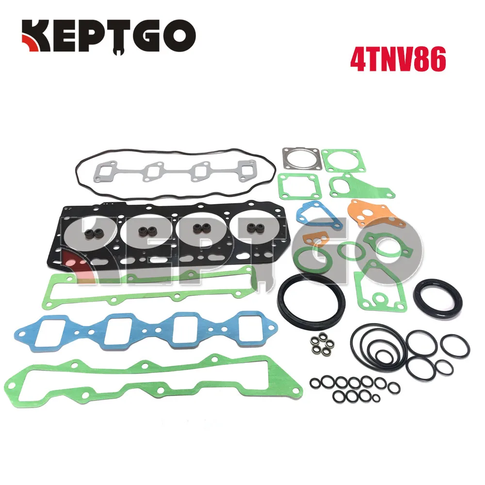 New 4TNV86 Overhaul Cylinder Full Gasket Set For Yanmar Engine Repair Kit