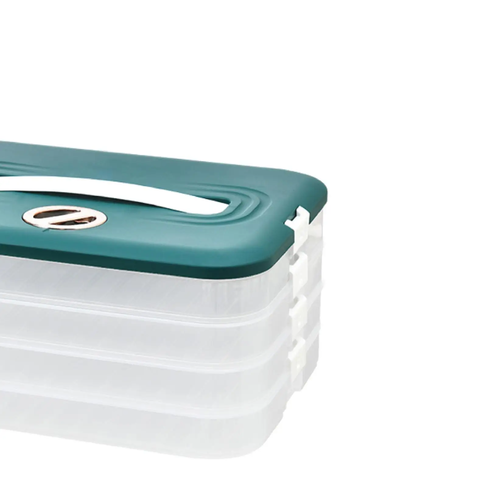 Dumpling Box with Lid Cookie Carrier Multipurpose Multi Layer Dessert Carrier