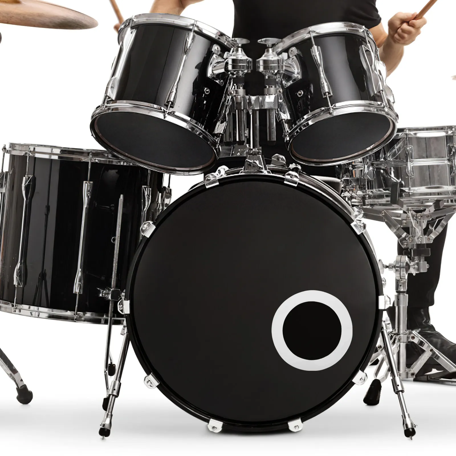 Drum Opening Tool – Shock Ring Edge Shield Face Guard for Percussion, Split Skin Opener, White Barrel Rim Bumper