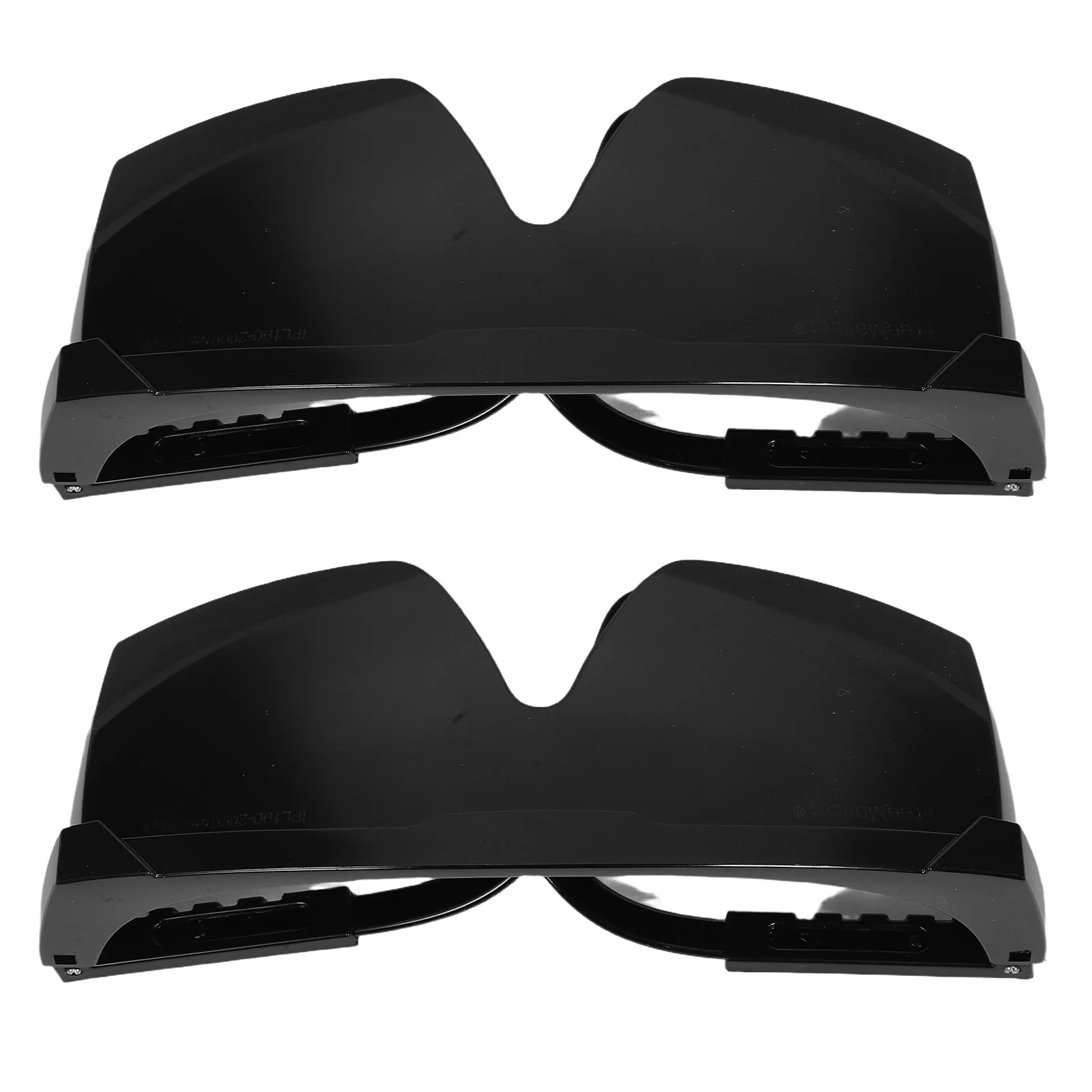 

2pcs Black Plastic Eclipse Viewing Glasses For Total Partial Protection Lightweight Comfortable Outdoor Use Solar