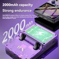 ^BAAZ X6 Retro Game Console 3.5inch IPS Screen Portable Handheld Game Player Retro Arcade Support 11 Emulators Kid Gifts 32G A