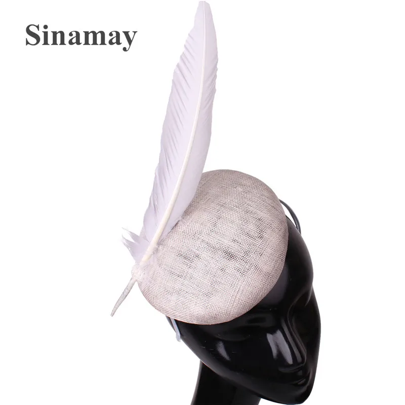 4 Layer Sinamay Nice Women Fascinator Hat Headband Ladies Cocktail Headpiece Ladies Wedding Church Race Tea Hair Accessories