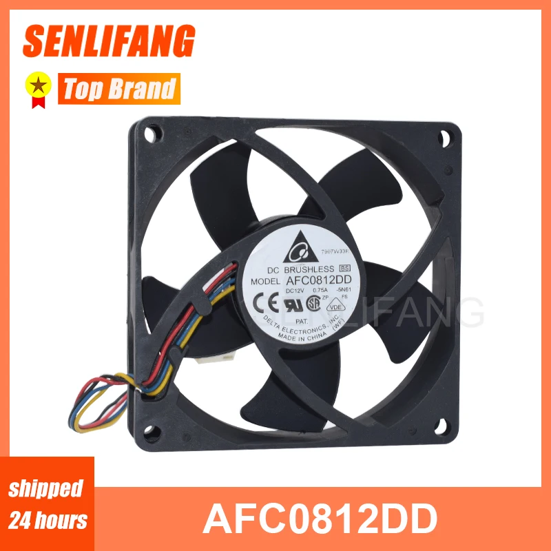 

Well Tested Cooling AFC0812DD DC12V 0.75A Four Lines 8020 80MM 80x80x20MM High-speed Cooler Fan For Delta