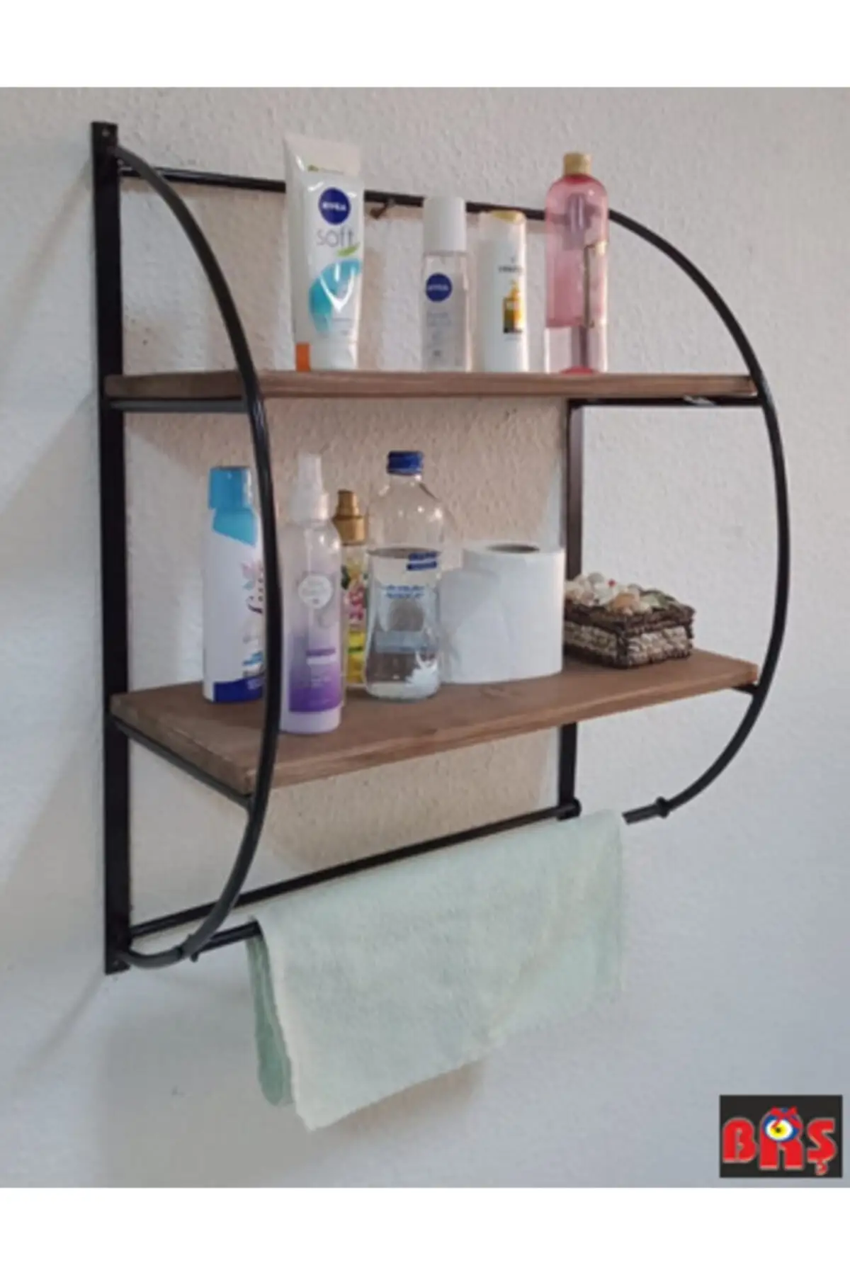 Gebogen Muur Rack/Askılıklı Badkamer-Keuken Houten Rek