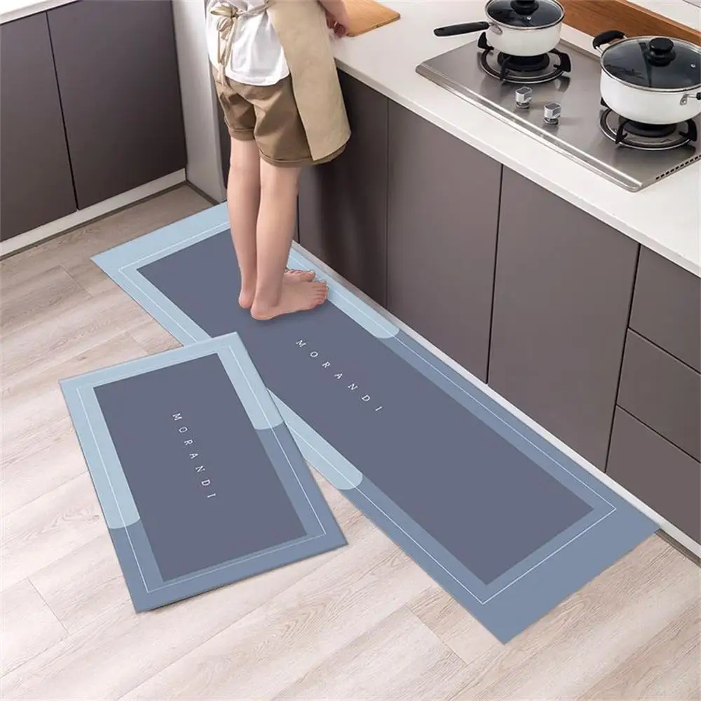 Kitchen Floor Mat Bedroom Living Room Long Bedside Area Rug Hallway Soft Washable Carpet Anti Slip Bathroom Entrance Doormat