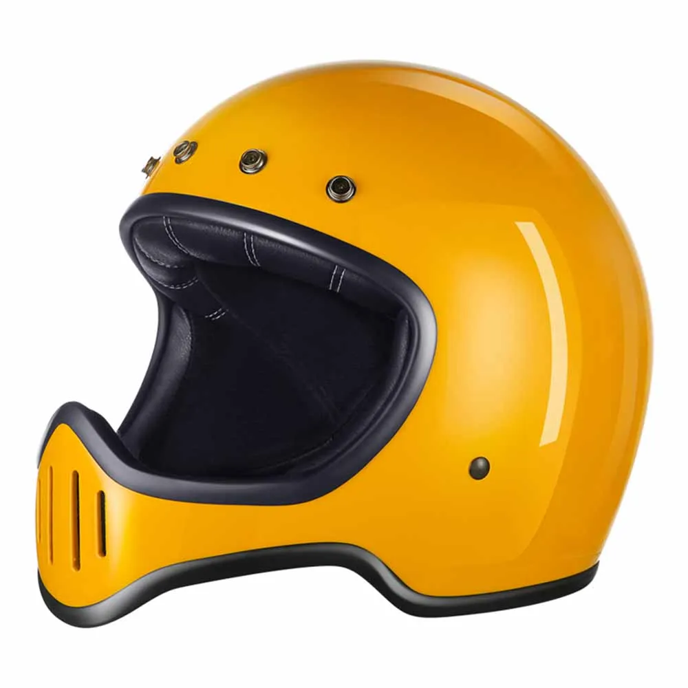 

S-2XL Yellow Wear-Resistant Motorcycles Accessories Anti-Fall Motocross Helmets Breathable Head Protection Full Face Racing Kask
