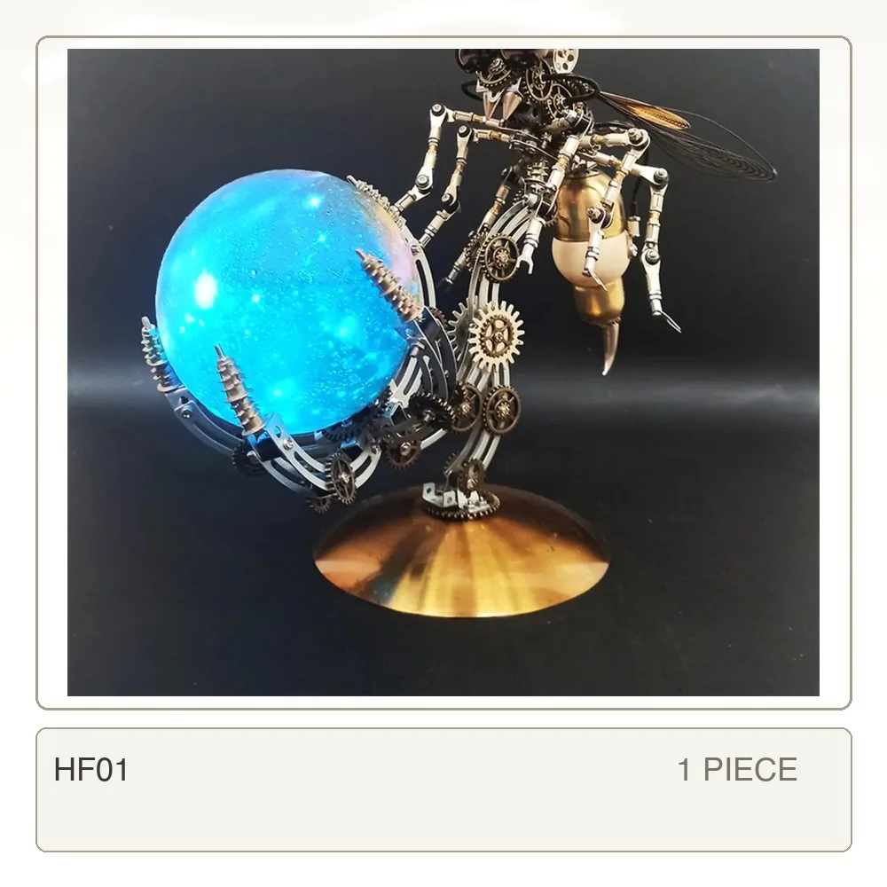 3D DIY Metal Octopus Model Assembling Table Lamp Handmade Adult Difficult Assembling Mechanical Toys to Send Tools Gift