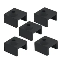 5Pcs 3D Printer MK7 MK8 MK9 Silicone Sock Heater Block Cover for Creality Ender 3/3 Pro/3 V2, Ender 5/5 Plus/5 Pro, CR10 Series