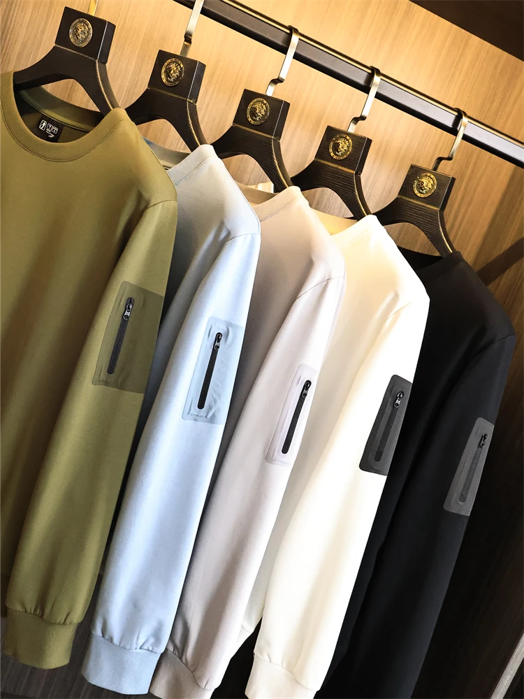 

Толстовка с капюшоном Laser Pred Sve ket Повседневная круглая толстовка Ne Long Sve Spring Faion Outdoor ODM Cany Pure Color Bas...