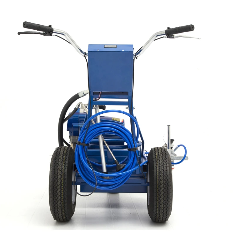 Battery Powered Walk-Behind Road Marking Paint Machine, Line Stripping, Airless Spray Painter, Pump Engine, Low Maintenance