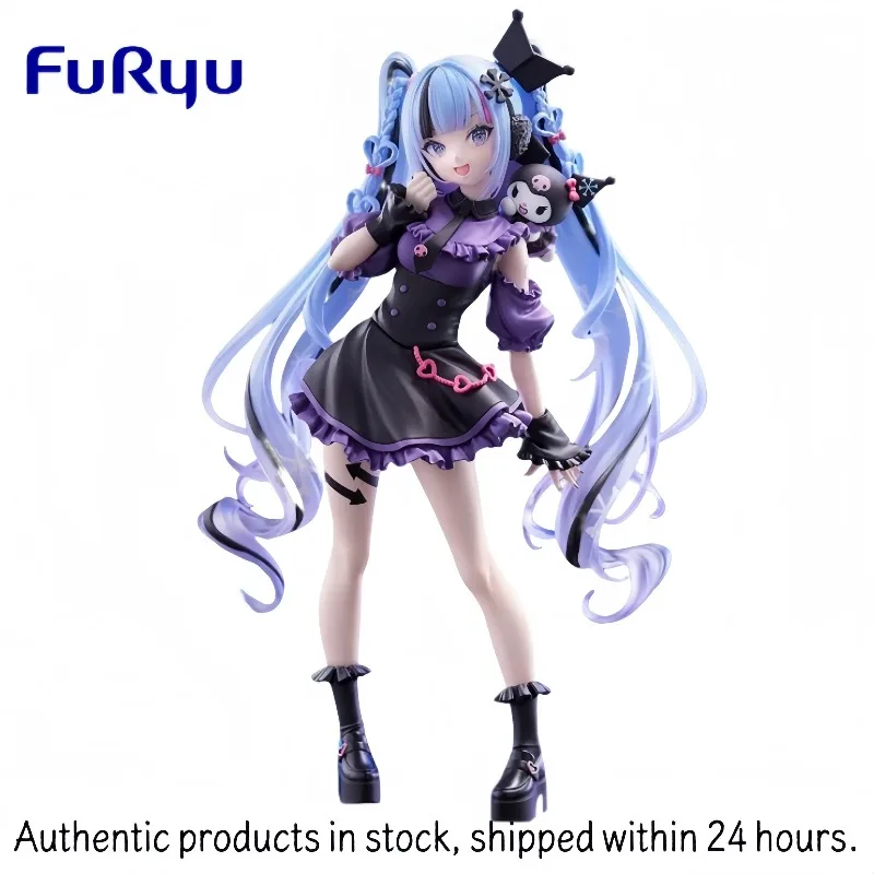 【in-stock-original-】-furyu-pre-painted-figure-trio-try-it-vocaloid-hatsune-miku-kuromi-snow-version-virtual-singertoys-gifts