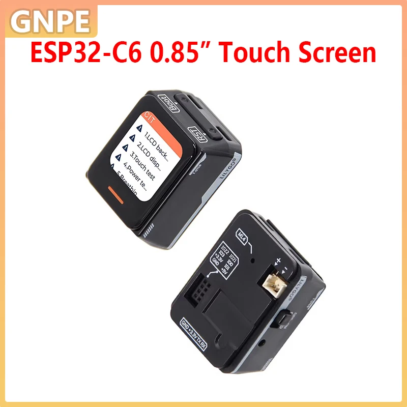 

ESP32-C6 T-QTC6 Development Board | 0.85 Inch HD LCD TouchScreen - IoT Embedded