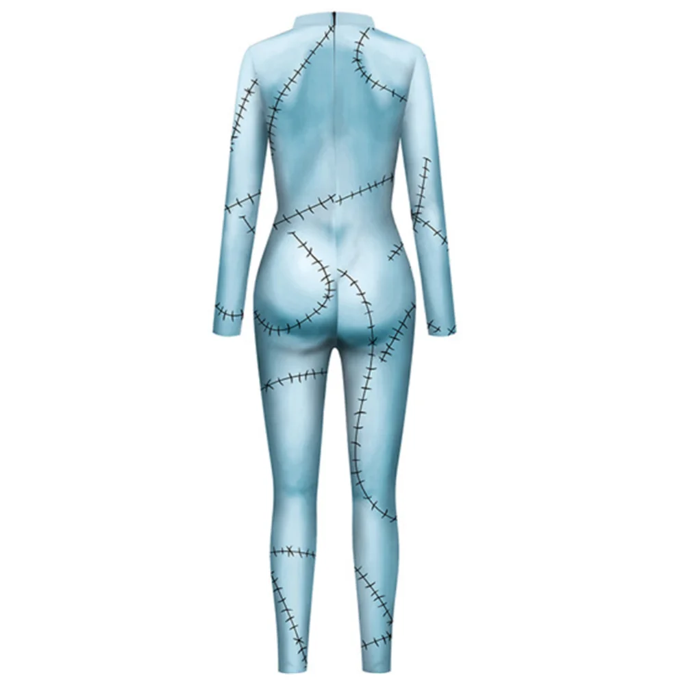 Sally Weihnachten Frauen sexy schlanke Overall Catsuit Cosplay Kostüme Zentai Halloween Party Bodysuit