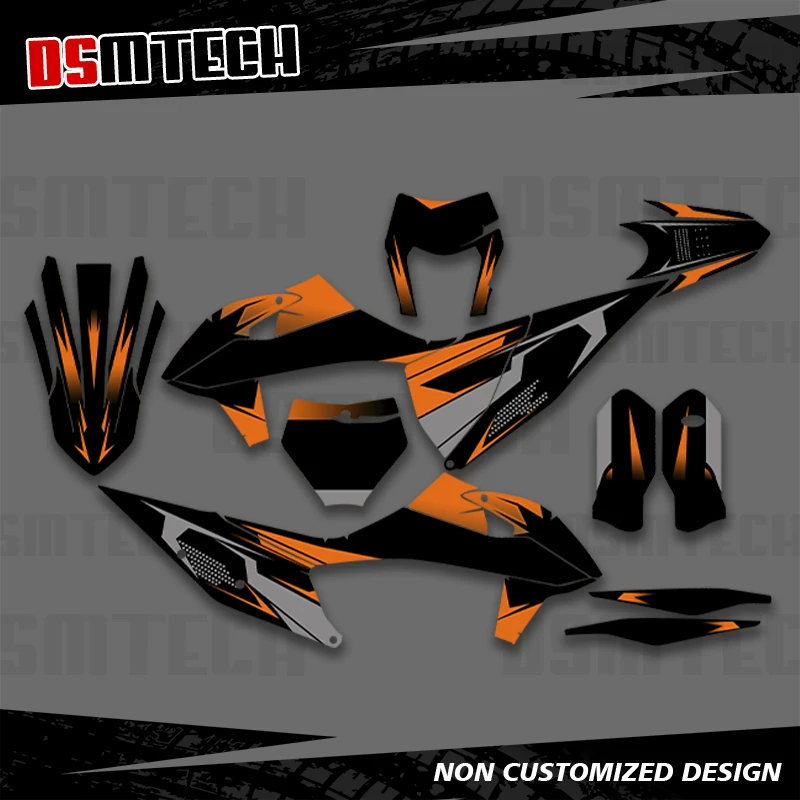 

DSMTECH для KTM SX SXF XC XCF 250 300 350 450 2019 2020 2021 2022 EXC EXCF XCW 2020 2021 2022 2023 Графические наклейки Наклейки 004