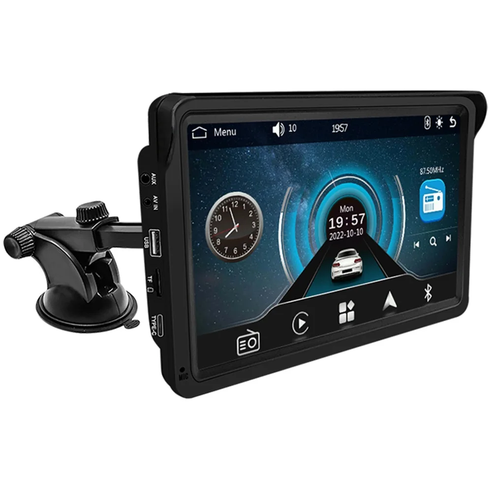 7-inch touch screen car DVD player car navigation system car radio MP5 stereo IPS screen Bluetooth mirror link Type-C universal