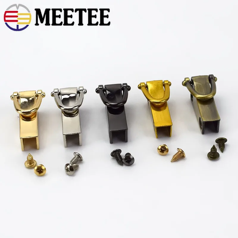 2/4/10pairs Meetee Fashion Handbag Strap Side Clip Metal Buckles Bag Chain Connector Clasp Snap Hooks DIY Accessories F1-25