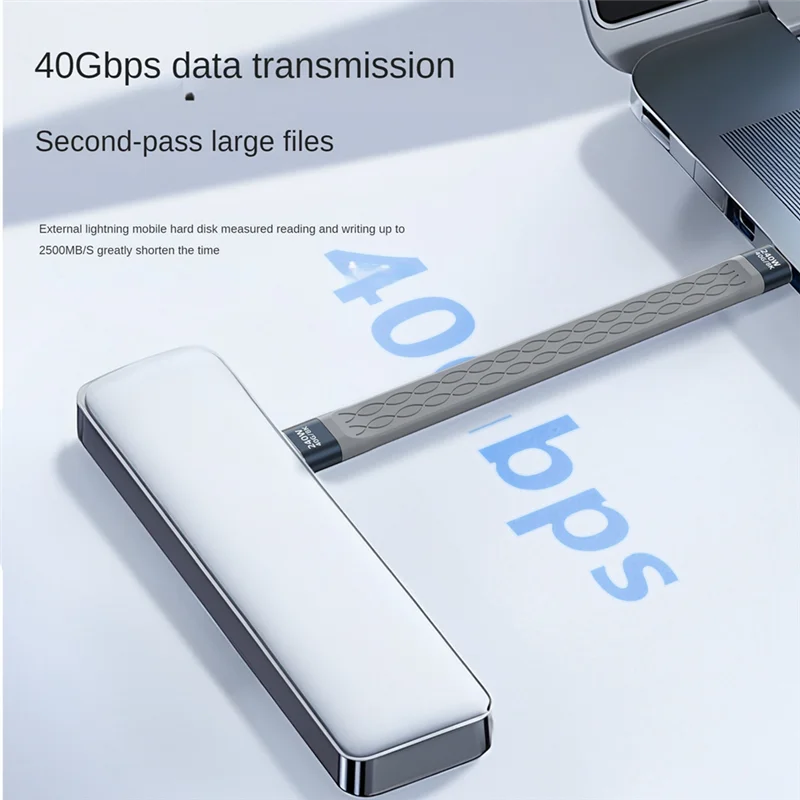ABMF-USB4 Data Cable 40Gbps USB C To Type C Short Cable PD 240W 8K 60Hz For Thunderbolt 3/4 Iphone 15 Pro Max SSD Power Bank