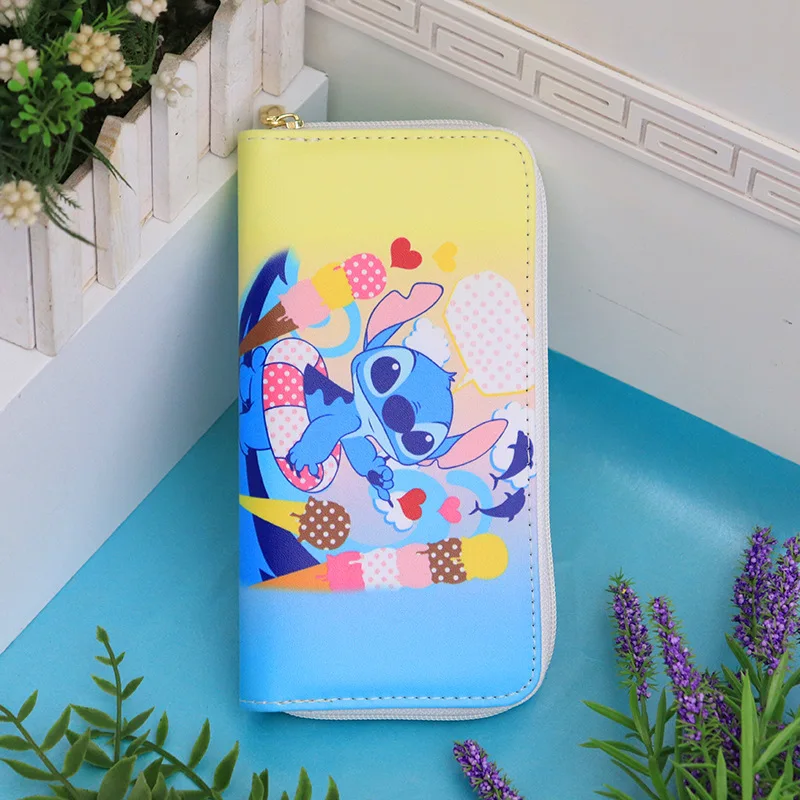 Disney Cartoon Stitch Alien Storage Coin Purse Children\'s Piggy Bank ID Card Bag Birthday Gift Stich Peripheral One Piece