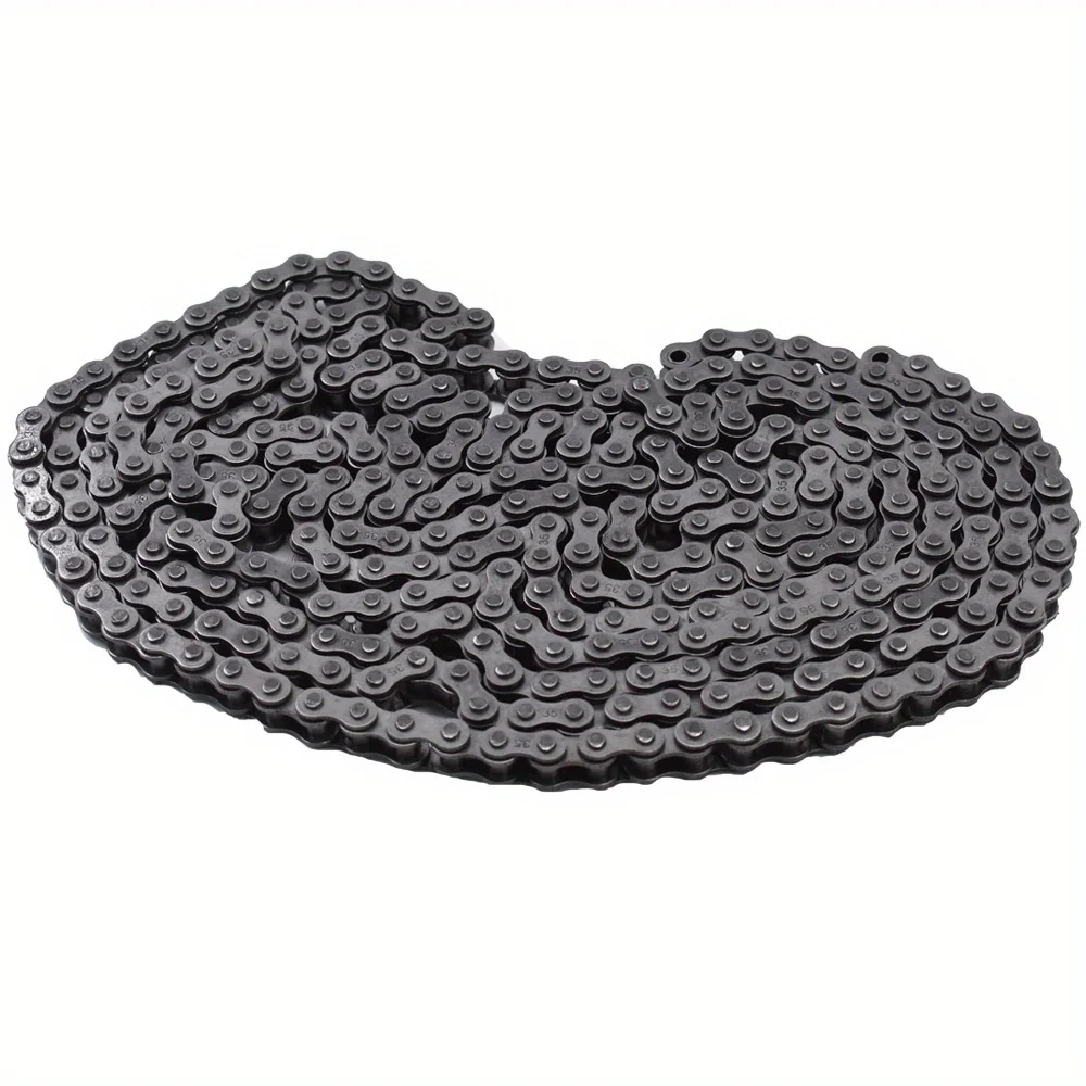 # Corrente de rolo de carbono de 35 10 pés de 0,375 polegadas com 2 elos de conexão