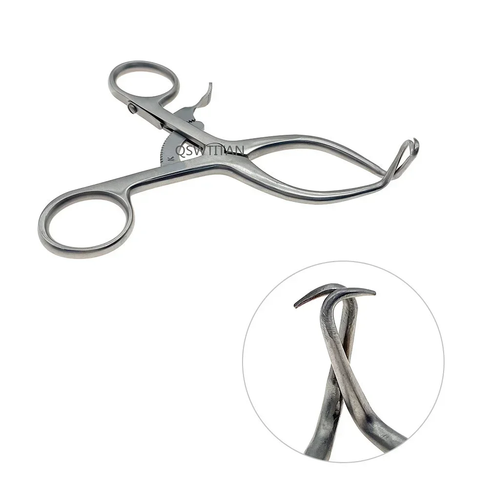 Stainless Steel Weitlaner Retractor 2 Claws Self-Retaining Retractor Orthopedic Bone Retractor Veterinary Surgical Instruments