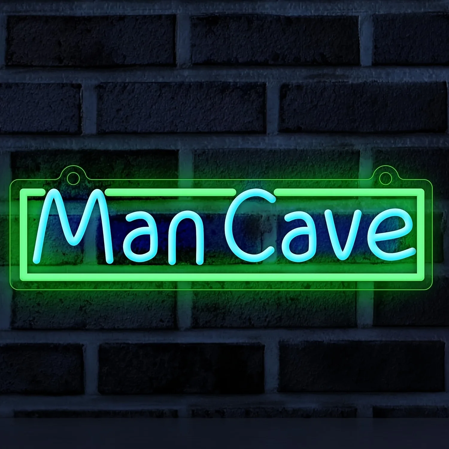 Man Cave Neon USB Powered Dimmable LED Lighted Pattern Styling for Indoor Gaming Bedroom Bar Party Club Background Decoration