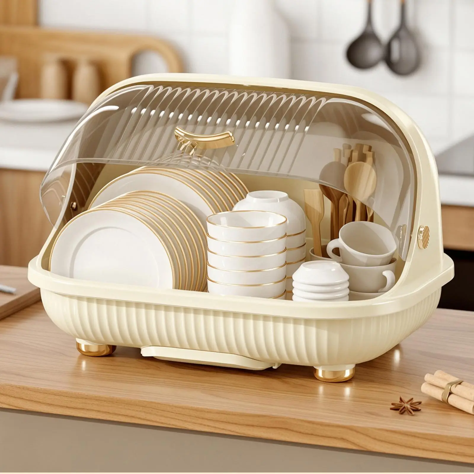 Desktop Cups Storage Rack Nursing Bottle Storage Box for Chopsticks Dish