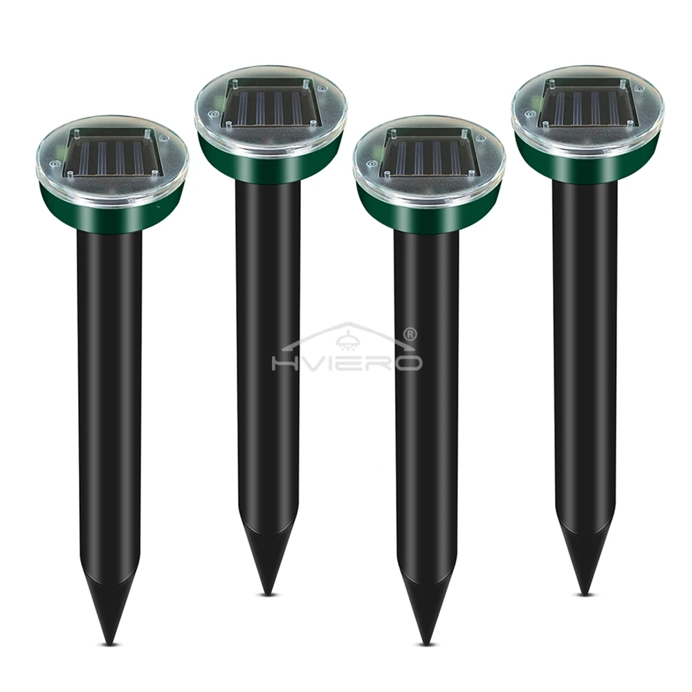 4/8X Solar Repeller Aangedreven Ultrasone Sonische Muis Mol Ongedierte Knaagdieren Repellent Trillingen Golf Yard Outdoor Tuin Gazon Boerderijveld
